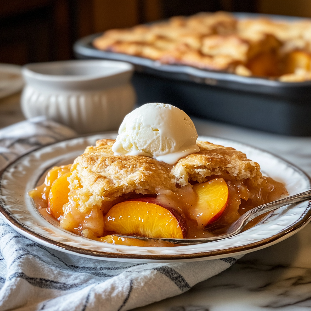 peach cobbler recipe with cake mix