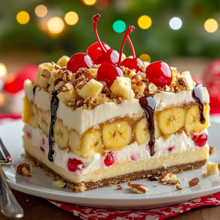 banana split cake