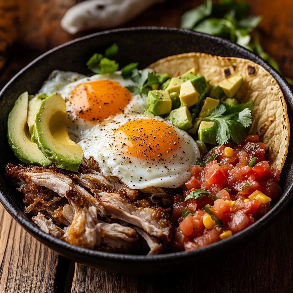 carnitas breakfast recipe with eggs