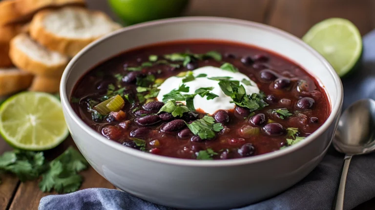 purple black bean soup recipe