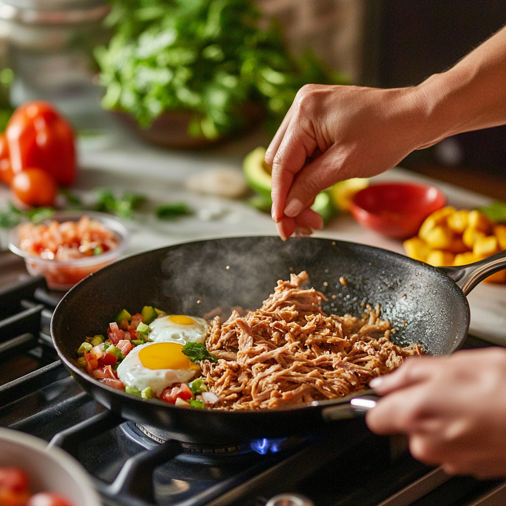 carnitas breakfast recipe with eggs