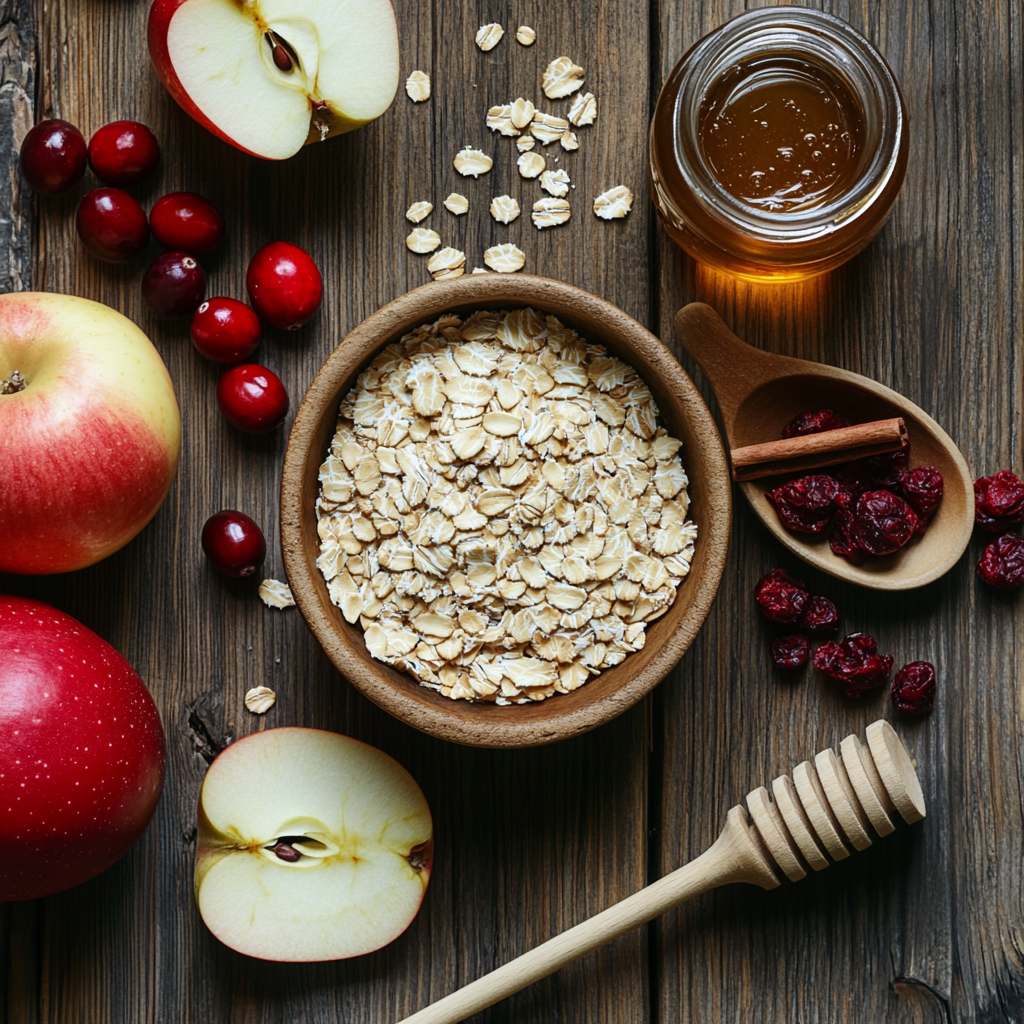 Apple-Cranberry Baked Oats