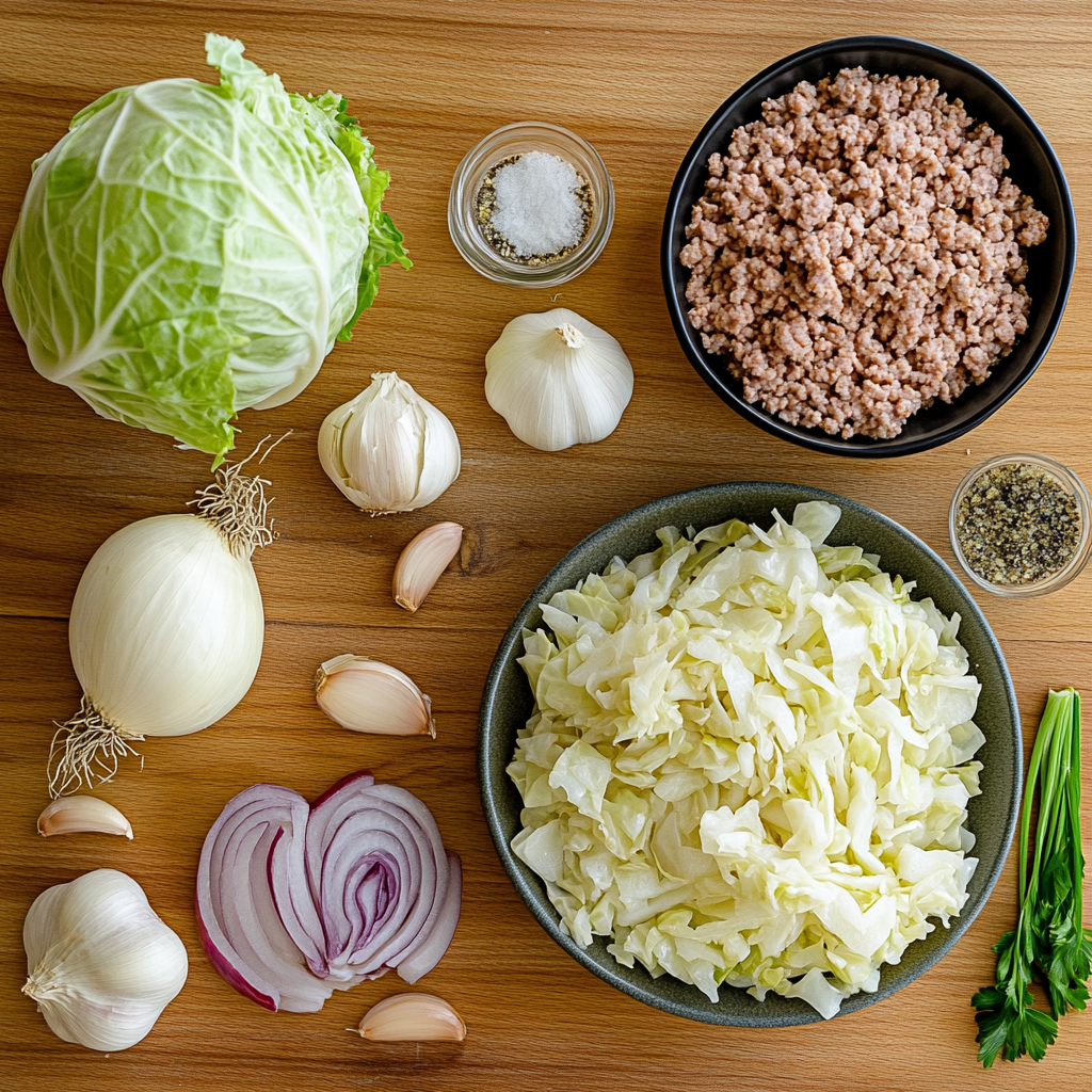 ground turkey and cabbage