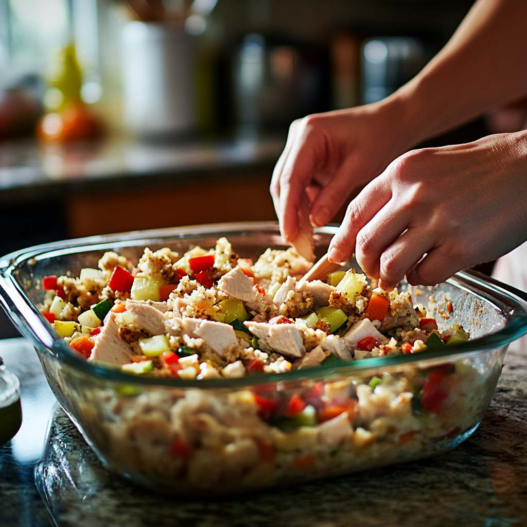 turkey stuffing casserole recipe