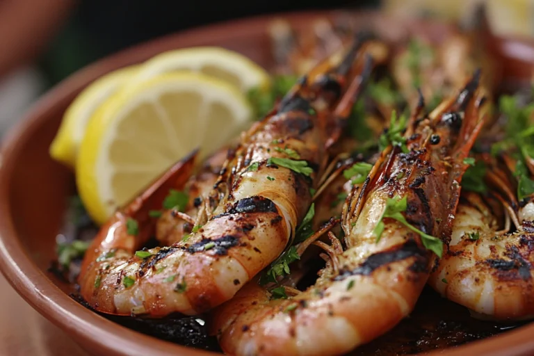 Grilled Tiger Shrimp with Lemon and Herbs