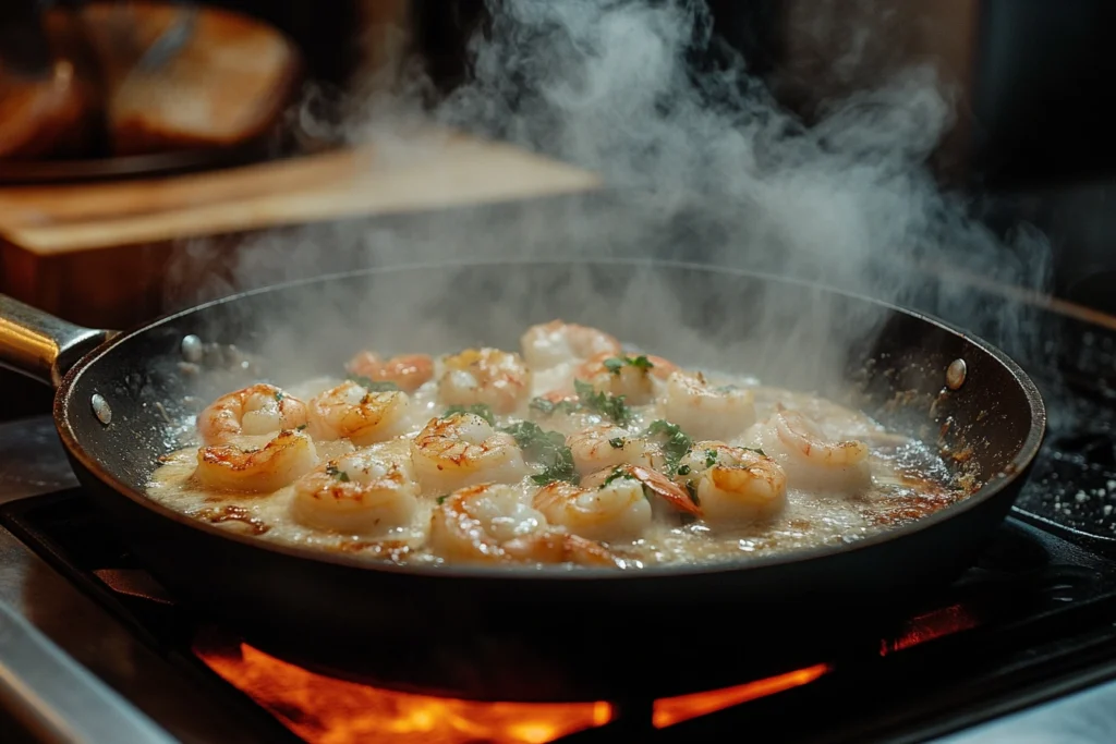 Pan-Seared Tiger Shrimp in Garlic Butter