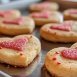 Pillsbury Valentine's Cookie Dough heart-shaped cookies baking