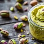 Homemade Pistachios Butter in a Jar