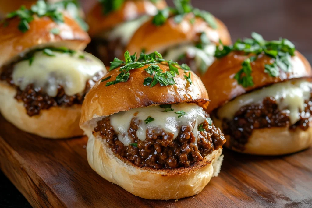 Sloppy Joe Sliders for Super Bowl Party