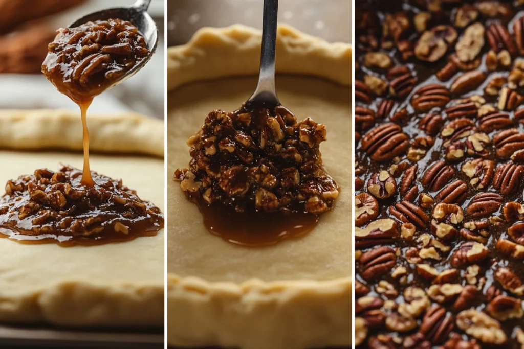 Step-by-step pecan pie cookie preparation