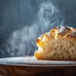 Rustic sourdough loaf with golden crust and airy texture.